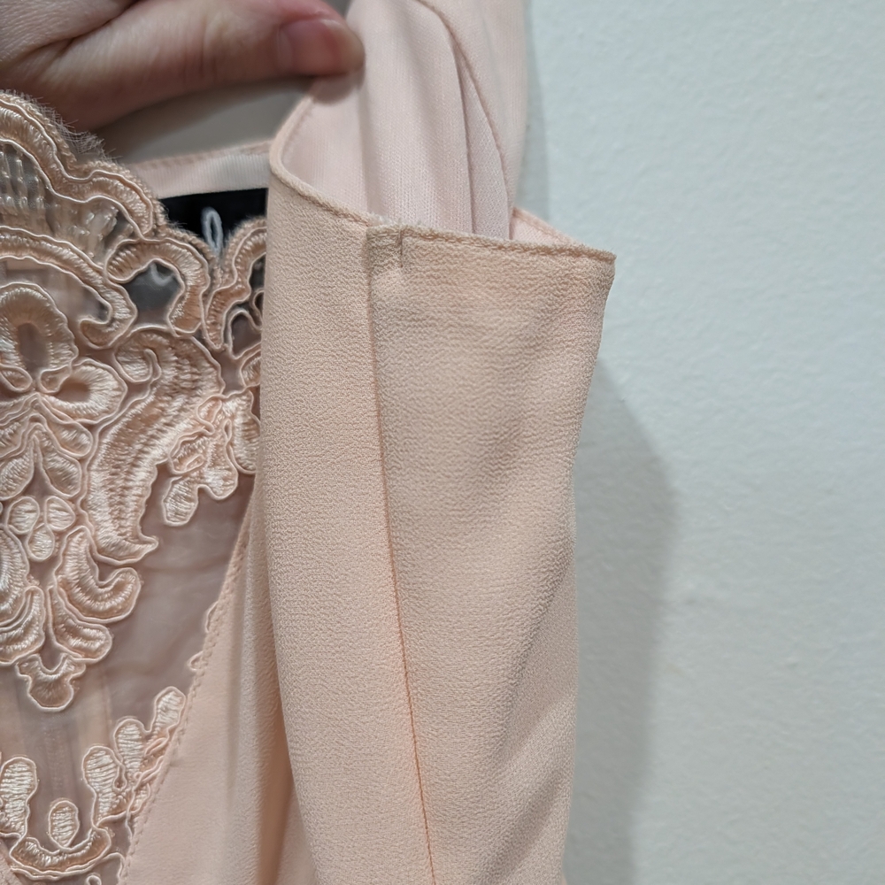 Lulu One and Only Blush Pink Lace Skater Dress Small - Picture 8 of 12